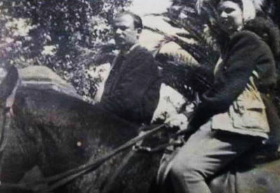 Raúl Cabaleiro con su esposa