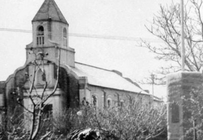 Parroquia en día de nevada